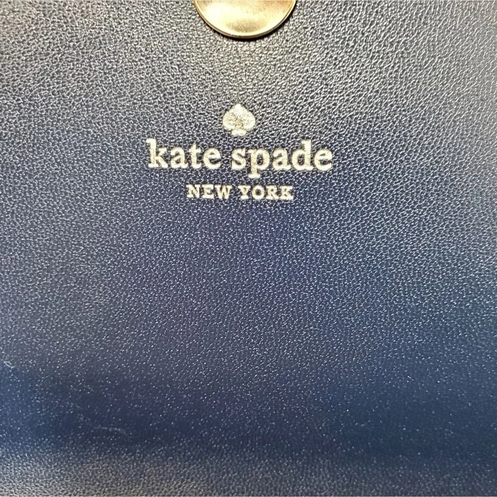 KATE SPADE NY Glitter Slim Wallet Wristlet Clutch Snap Closure